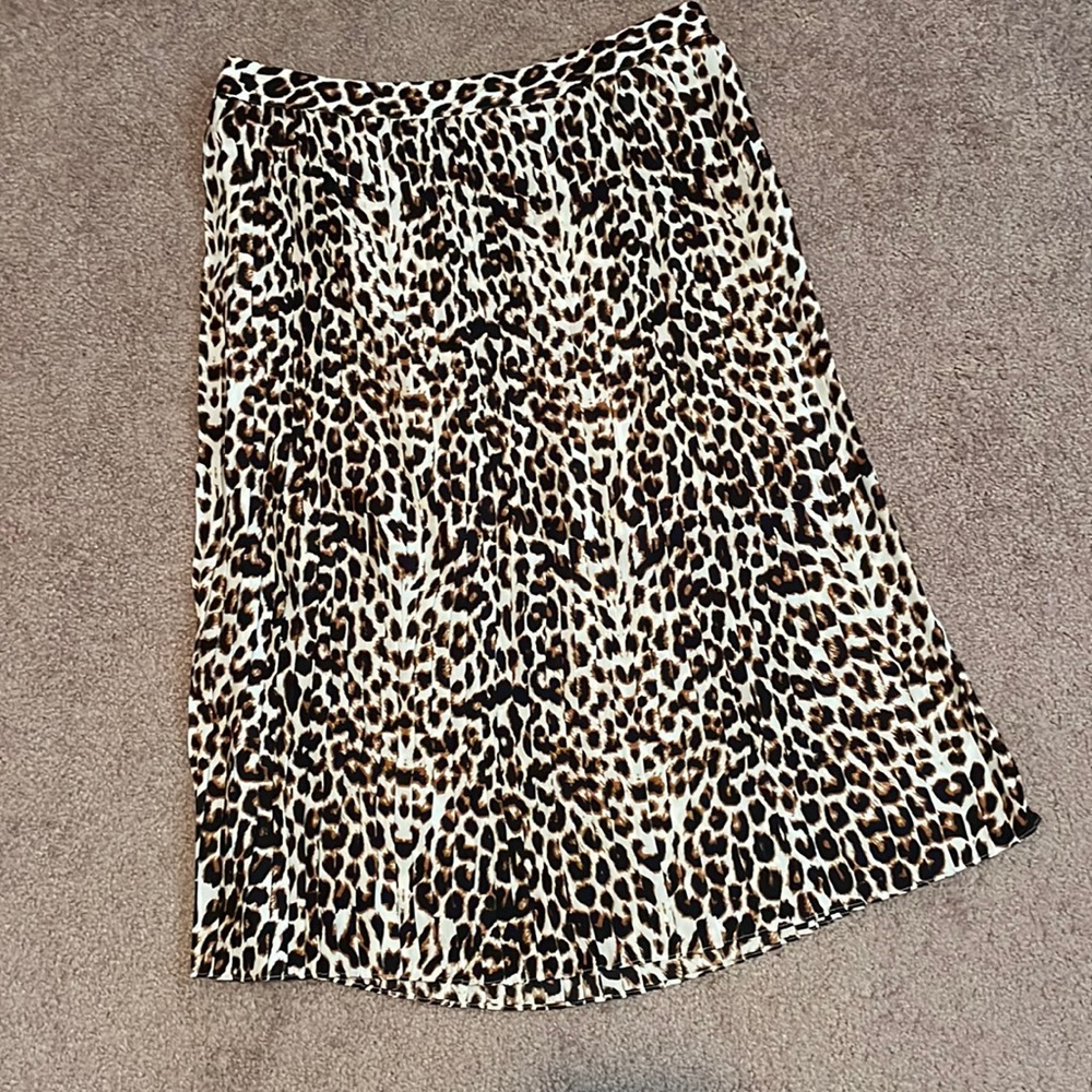 Cheetah midi skirt